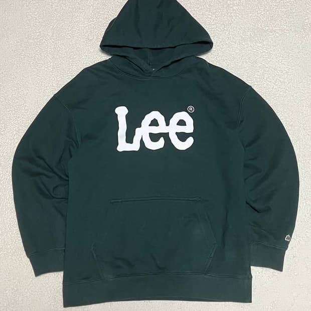 Lee 리 다크그린 후드티