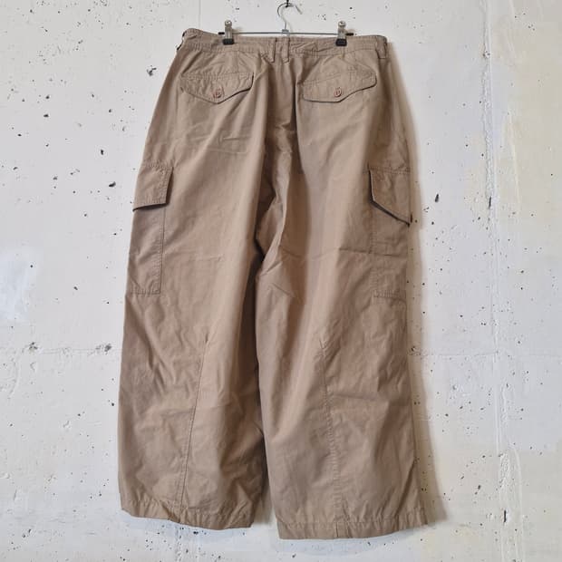비슬로우 카고 벌룬 코튼 팬츠