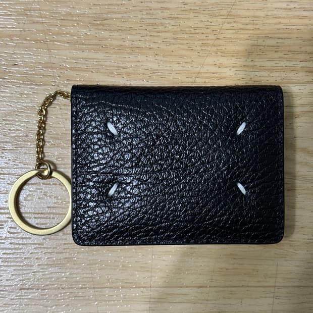 메종 마르지엘라 블랙 키링 카드지갑