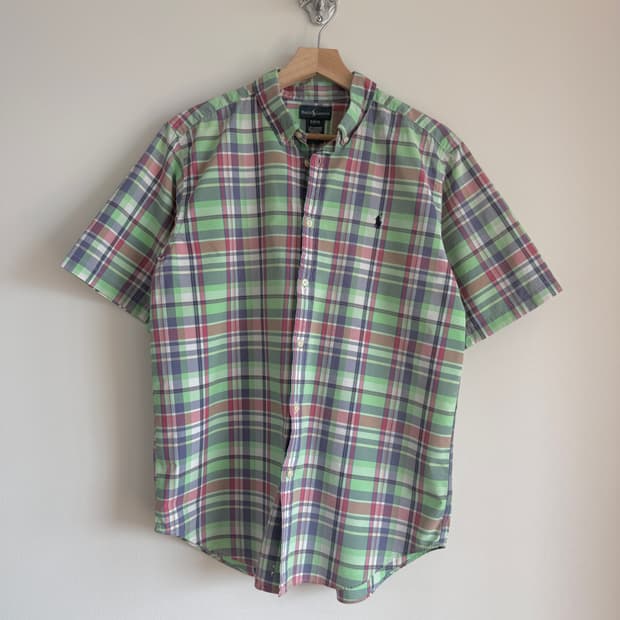 폴로 랄프로렌(Polo Ralph Lauren) 체크 반팔 셔츠(주니어1