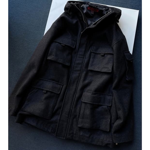 Wool rayon melton loose mounta