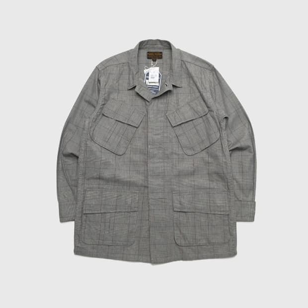 glencheck jungle fatigue jacket 