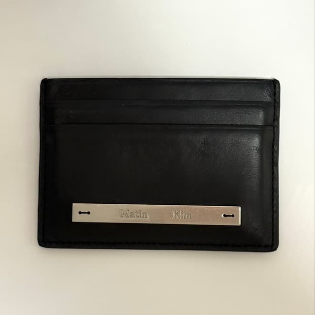 마땡킴 지갑 VINTAGE CARD WALLET IN BLACK