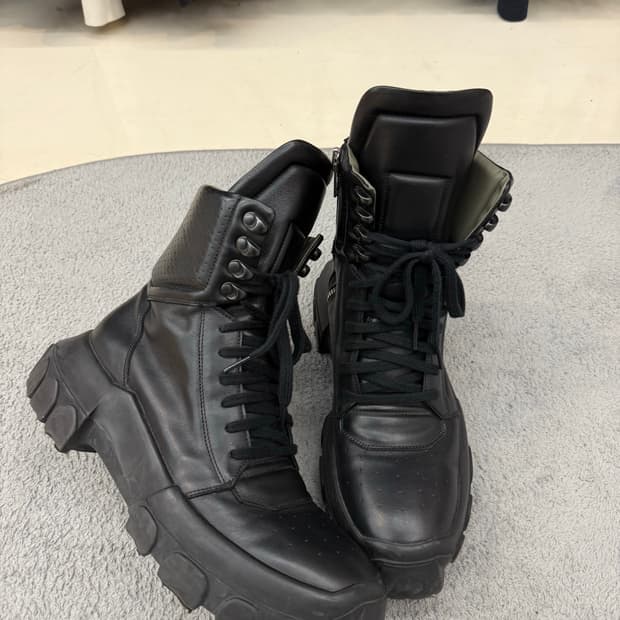 릭오웬스 FW18 말가죽 레전드 멋돌이 시시포스 트랙터 부츠 (270)