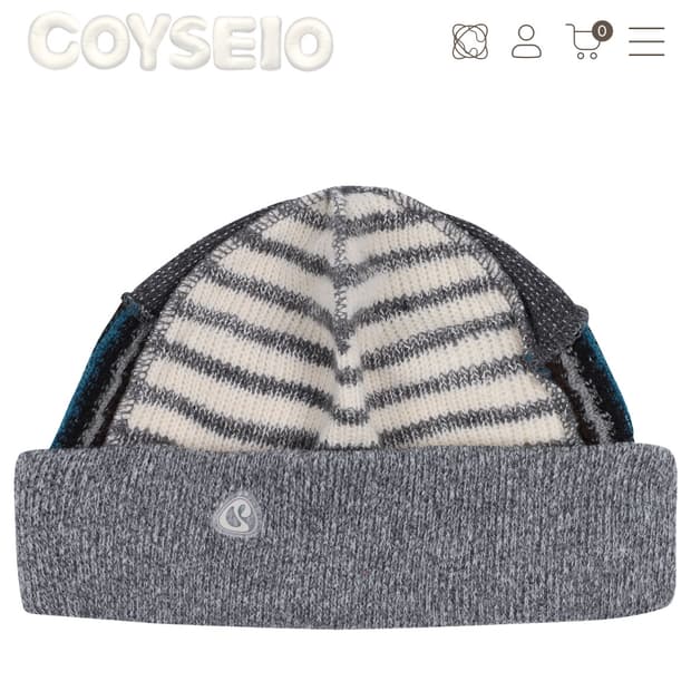 코이세이오 패치워크 비니 그레이 새상품