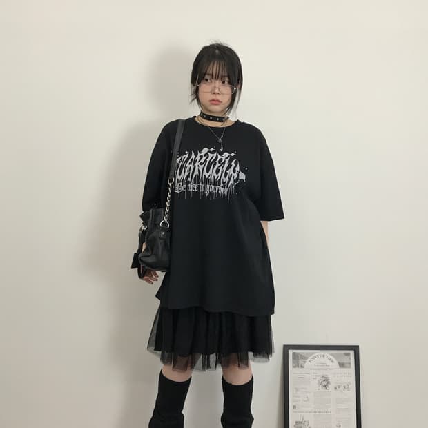 Rad Four Real Gothic Logo Tee