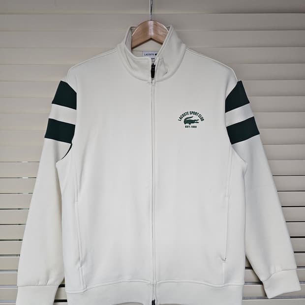 라코스테 스포츠 테니스 집업 자켓 아이보리 100