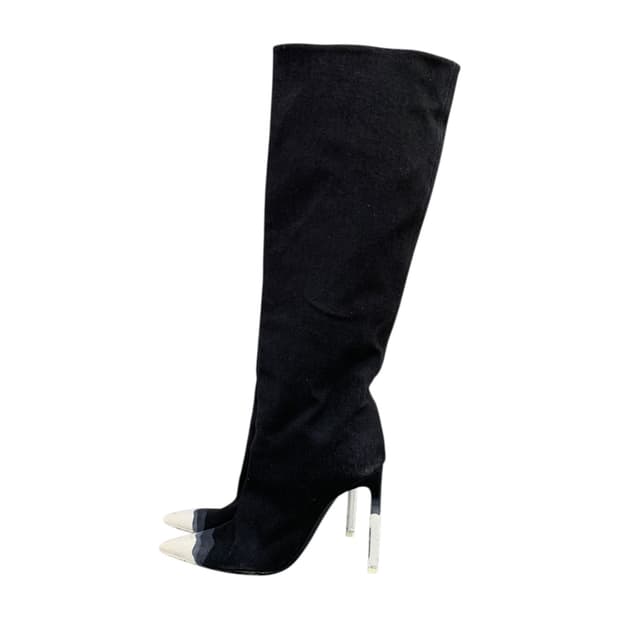 톰포드 하이 부츠 힐 블랙 35(225) (Gr-3285)