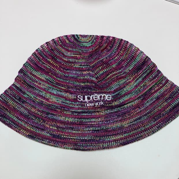 슈프림 니트 버킷햇