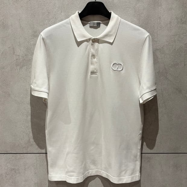 A+ / L (103) 디올 CD 로고 카라티 화이트