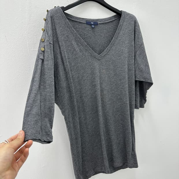 Gap shoulder button detail sleeve 