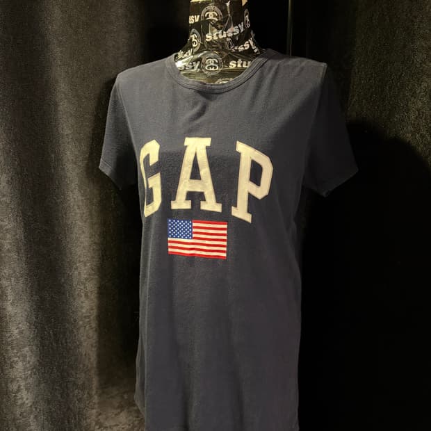갭 GAP 네이비 성조기 반팔 티셔츠 #csz4377