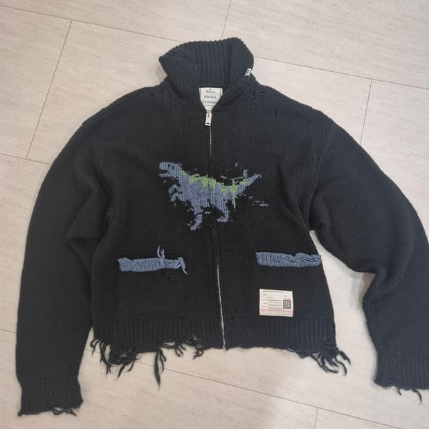 미하라야스히로 자카드니트집업