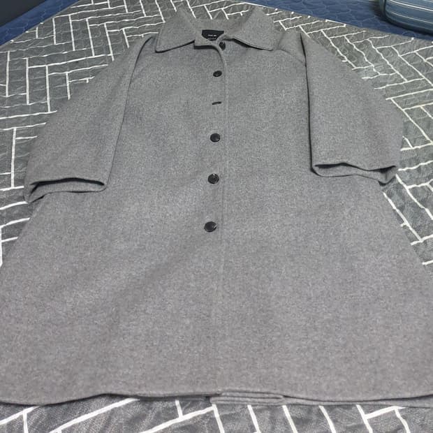 PICK ME 안감퀄팅 혜비 울 롱코트 그레이 (L)