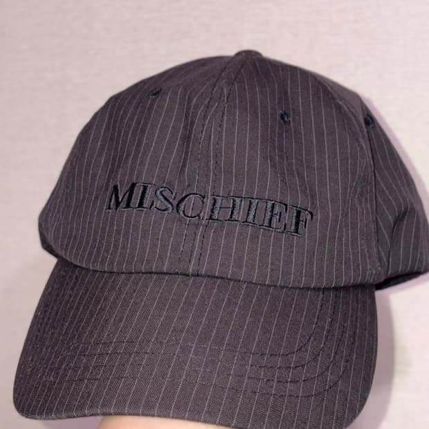 Ball Cap (Stripe Charcoal)