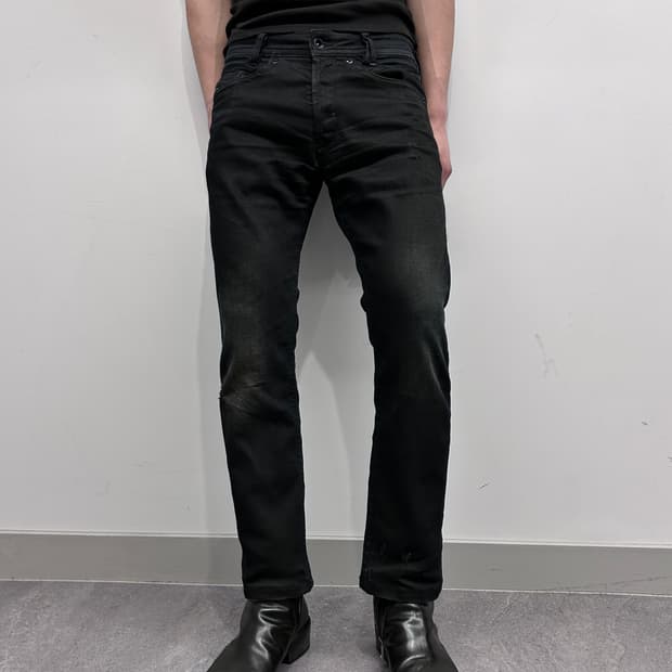 디젤 코티드 슬림 데님 팬츠