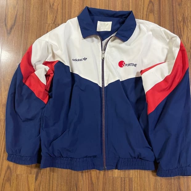 아디다스 빈티지 올드스쿨 SPORTIME 바람막이 자켓