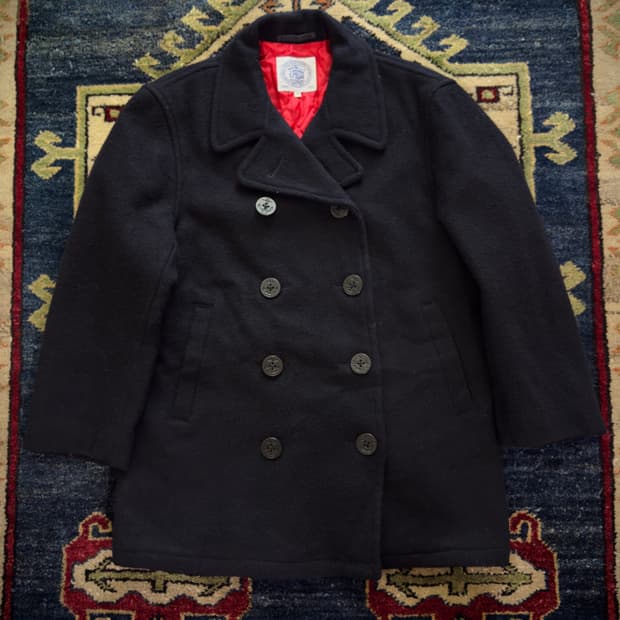 90s J press DarkNavy Peacoat