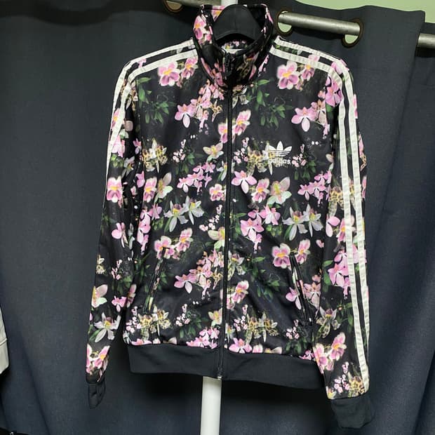아디다스 플라워 트랙탑 져지 100