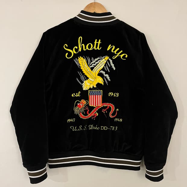 쇼트(SCHOTT) NYC 벨벳 스카잔