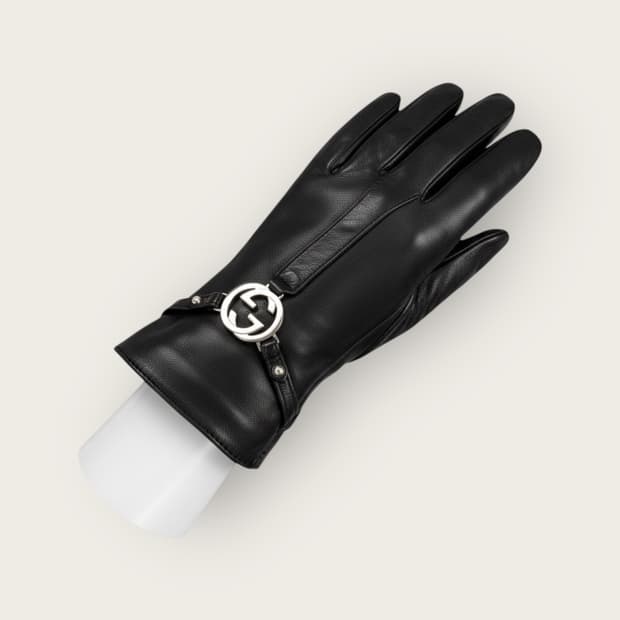 구찌 03AW 램스킨 메탈로고 장갑 글러브