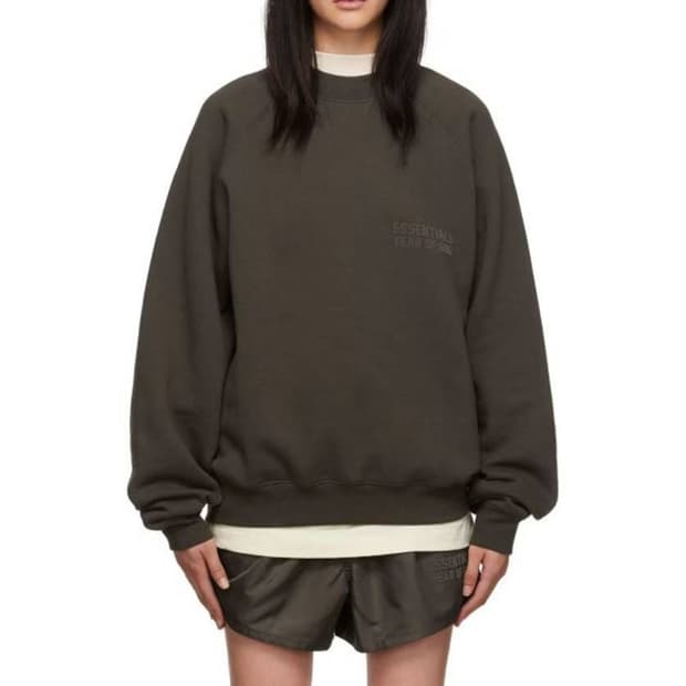 에센셜 피어오브갓 기모 맨투맨