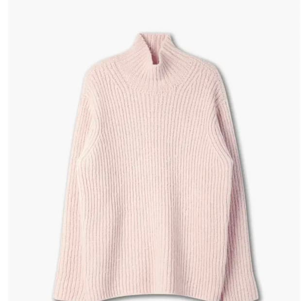 오라리 울 카멜 터틀 니트 라이트 핑크 3