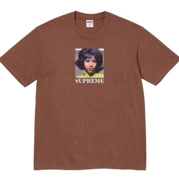 슈프림 아레사 티셔츠 브라운