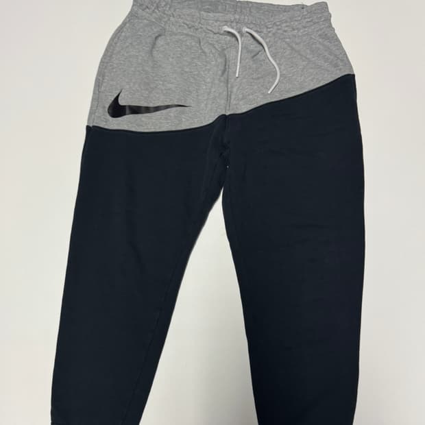 나이키 빅 스우시 컬러 블록 트레이닝 밴딩 조거팬츠