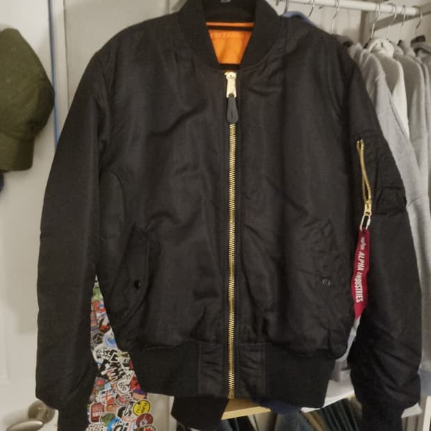 알파인더스트리 ma-1 블랙 M