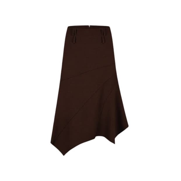 <블랙색상>카시코 panled gored skirt black