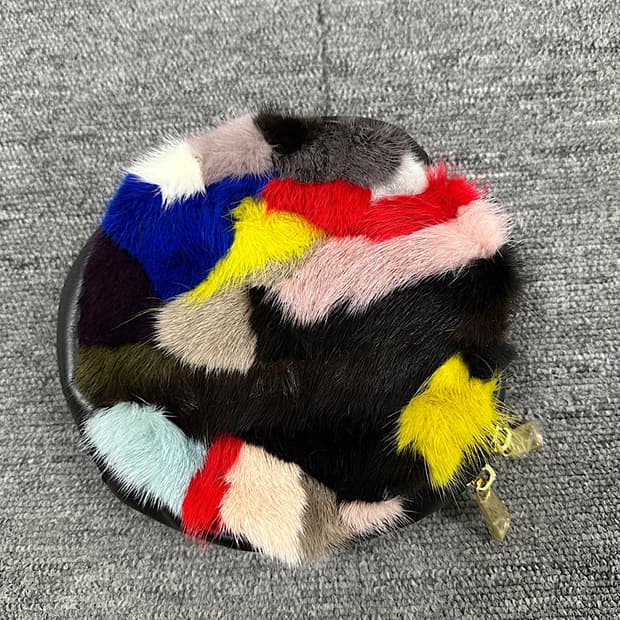 새상품 빈티지 밍크 파우치 