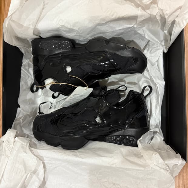 리복 준지 pump black us10