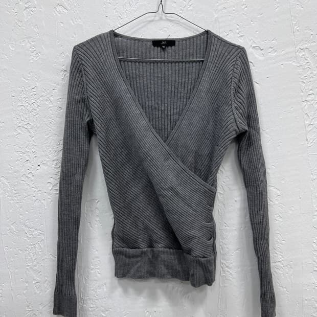 wrap gray knit