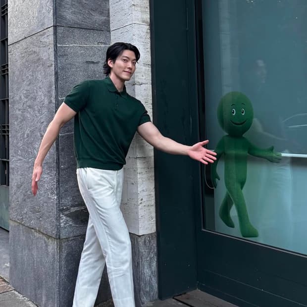 폴로 퍼플라벨 그레고리 실크린넨트라우저 32