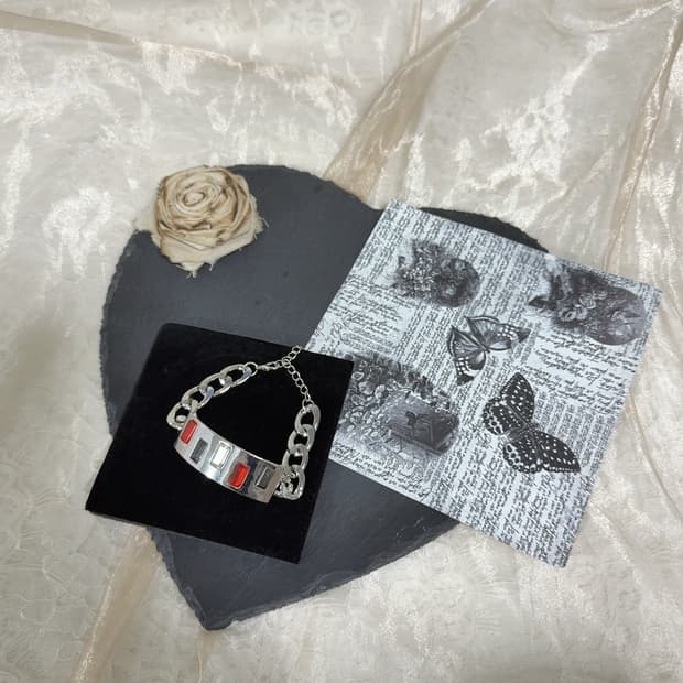 빈티지 오리엔탈  쿠바체인 목걸이