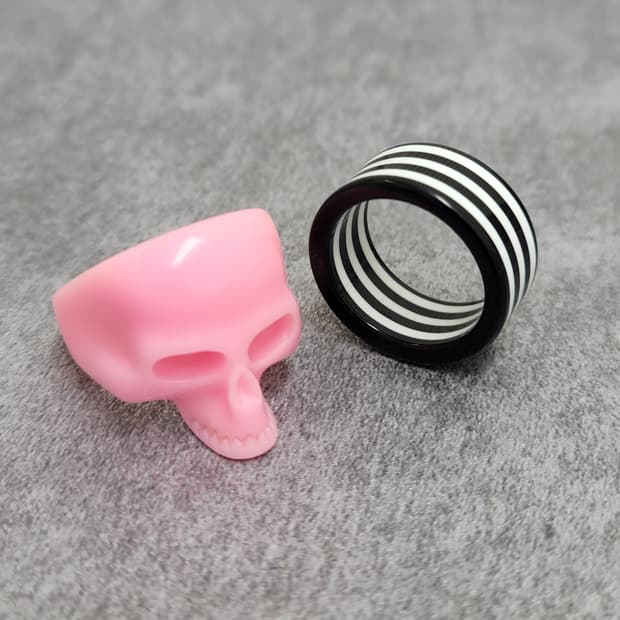 skull ring set