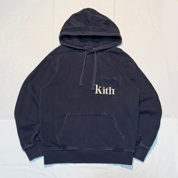KITH 키스 19ss 포켓 윌리엄스 후드티 네이비