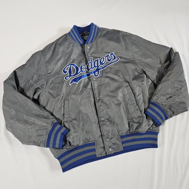[100,L] 뉴에라 LA 다저스 야구 점퍼 바시티 스타디움 패딩 자켓