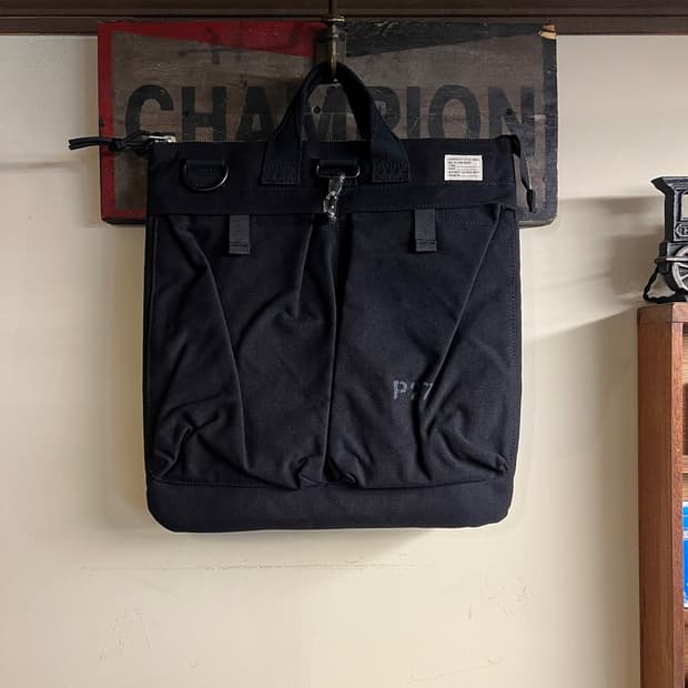 USA 캔버스 소재 헬멧백 블랙 새상품 크로스끈 포함