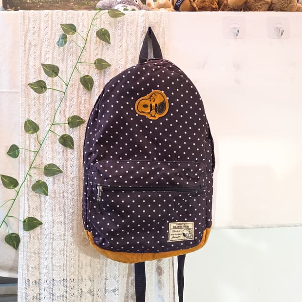 PEANUTS 스누피 도트 백팩