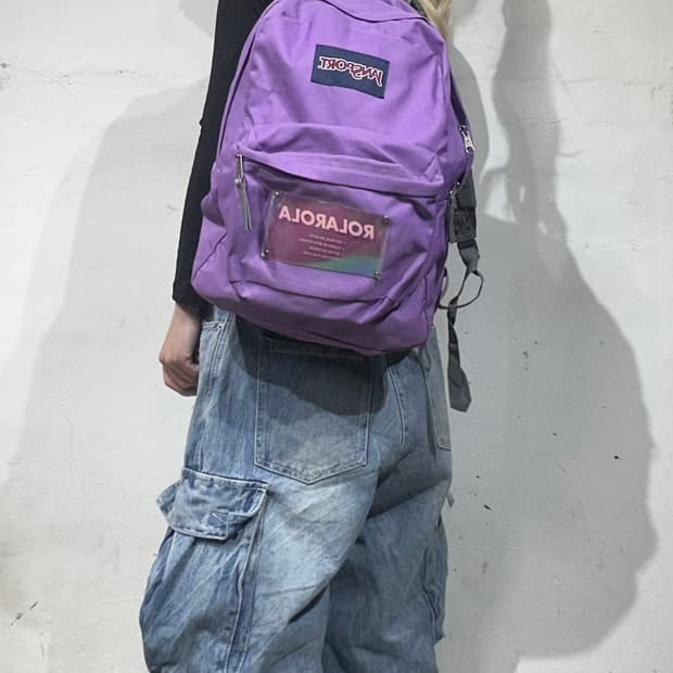 잔스포츠 x 로라로라 콜라보 하이틴 연보라 백팩 책가방