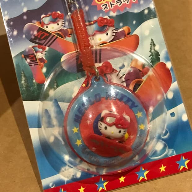 레어 스노우보드 키티 키링