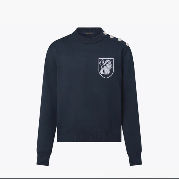 루이비통 엠브로이더드 니트 L