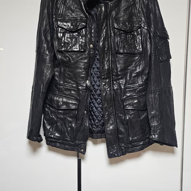 이탈리아 솔로프라 가죽 M65 필드 자켓