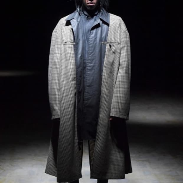 꼼데가르송 옴므 플러스 21fw 인사이드아웃 코트 L