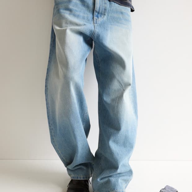 hatchingroom curve jeans bleached blue