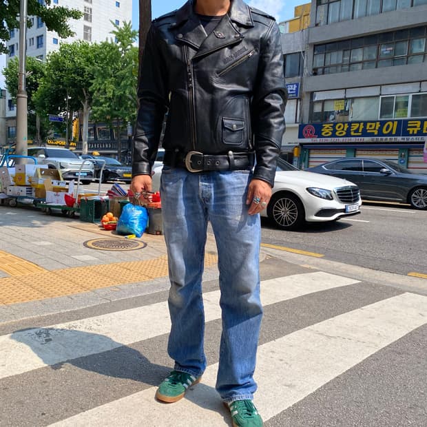 🌊harley davidson cow leather rider jack
