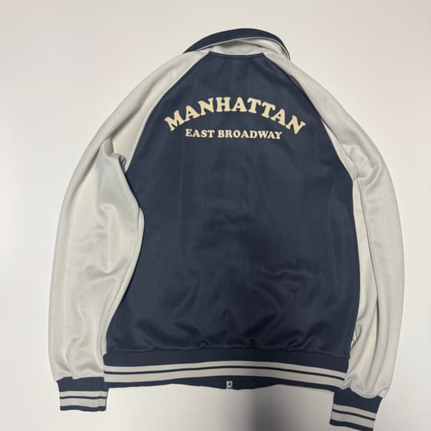 희귀!! 푸마 Puma 올드스쿨 멘헤튼 나그랑 집업 져지 네이비