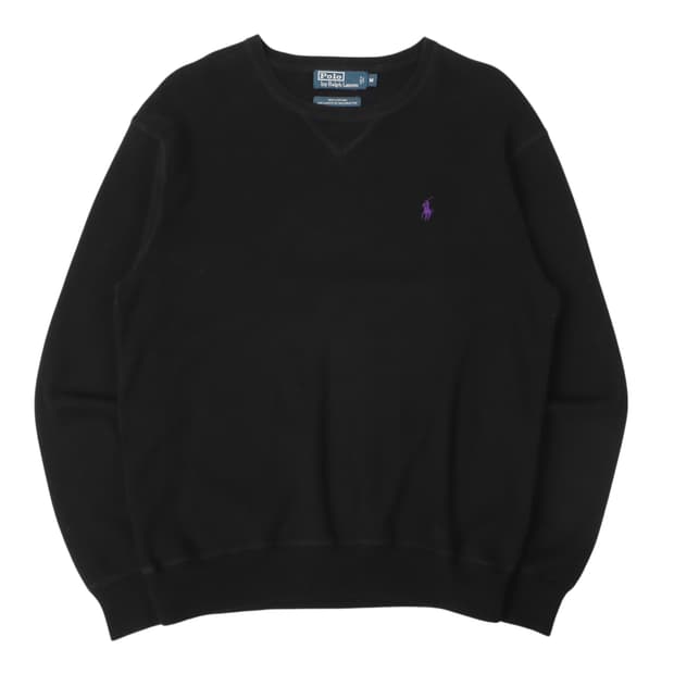 폴로 랄프로렌 블랙 니트 스웻셔츠
